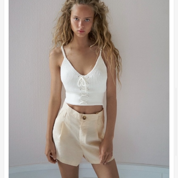 Zara | Shorts | Zara Womens Cream 